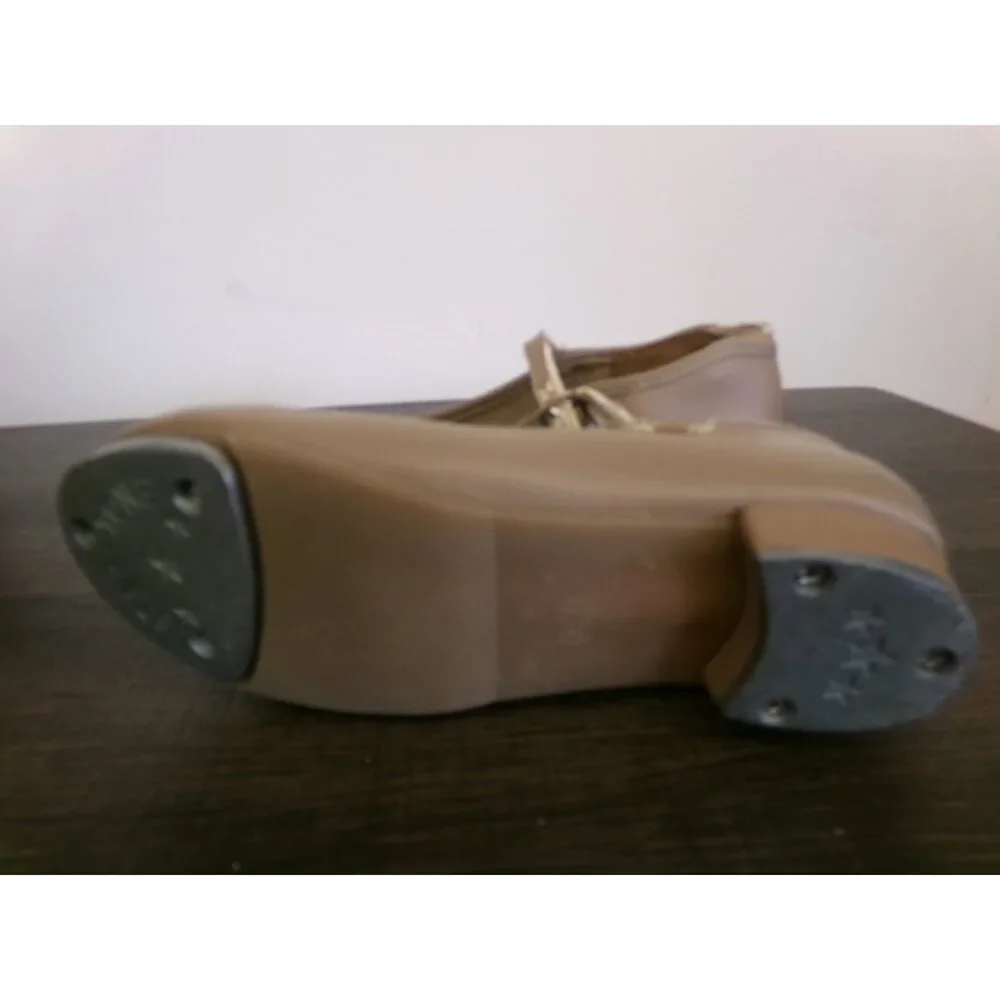 Pre-Owned Dance Tap Shoes Danshuz 751 Little Kids 12M Tan Mary Jane Buckle